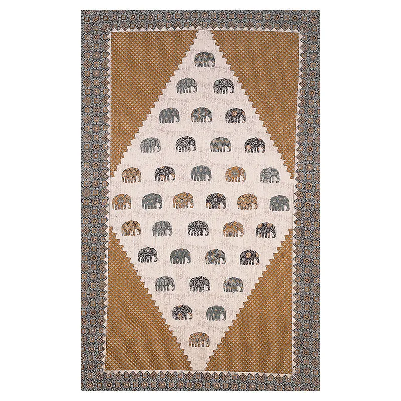 Anaahitha Ethnic Cotton Diwan Set (Brown) - Six Piece Set media 6
