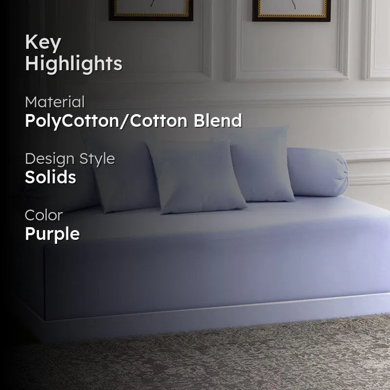 AbstroLoom Diwan Set (Lavender) - Six Piece Set media 2