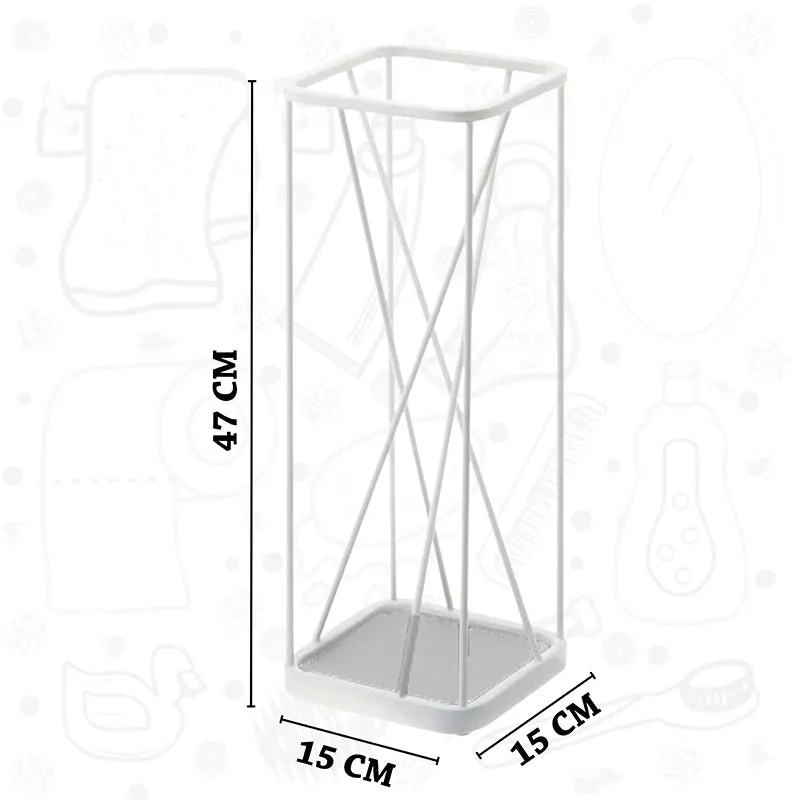 Urban Catch Metal Umbrella Stand - White media 6