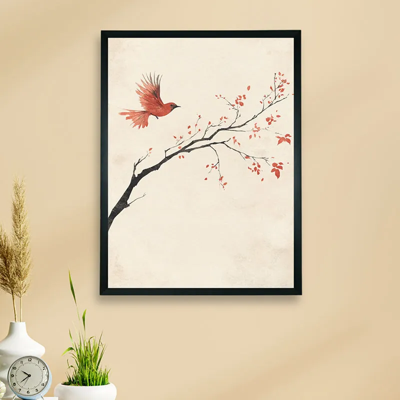 Scarlet Flight Canvas Wall Art With Resin Frame media 3