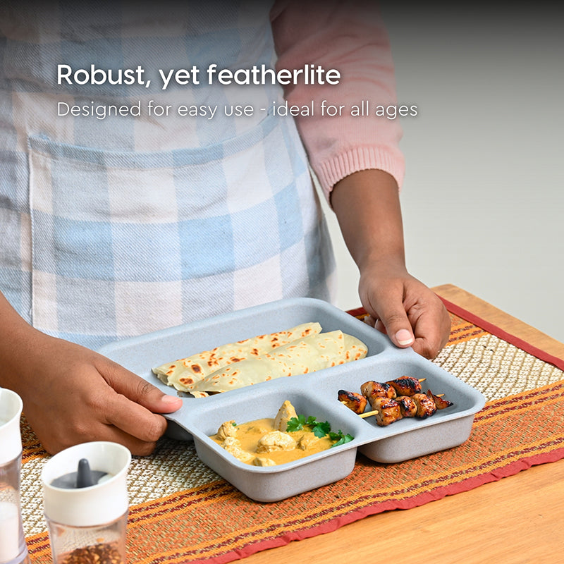 Leaflet Sectioned Dinner Plate - Set Of Four media 6