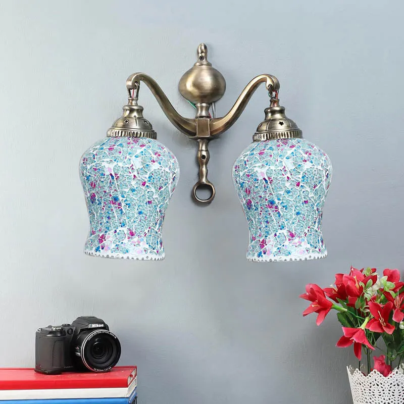 Starlit Metal Mosaic Wall Lamp media 3