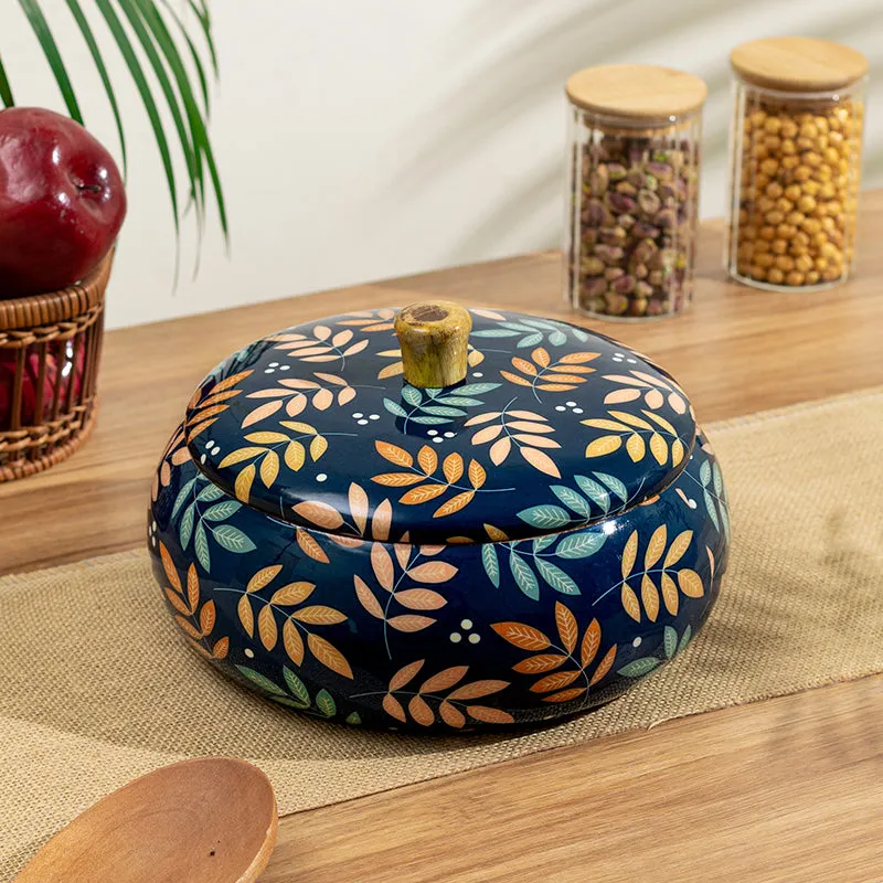 Floral Fable Mango Wood Casserole media 3