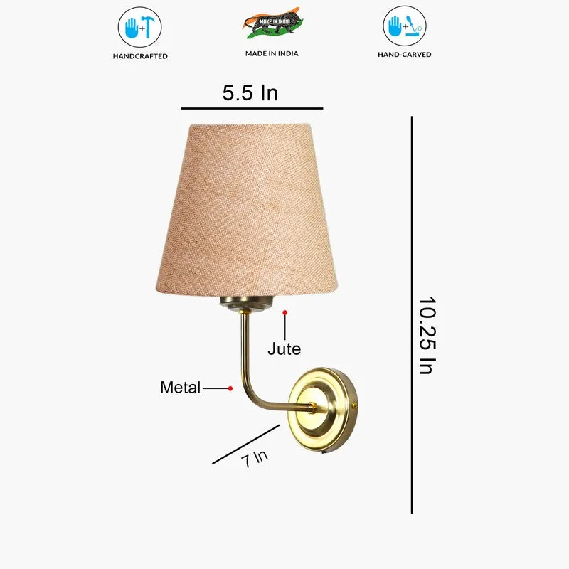 Lumoire Cone Metal Wall Lamp - Gold,Beige media 8