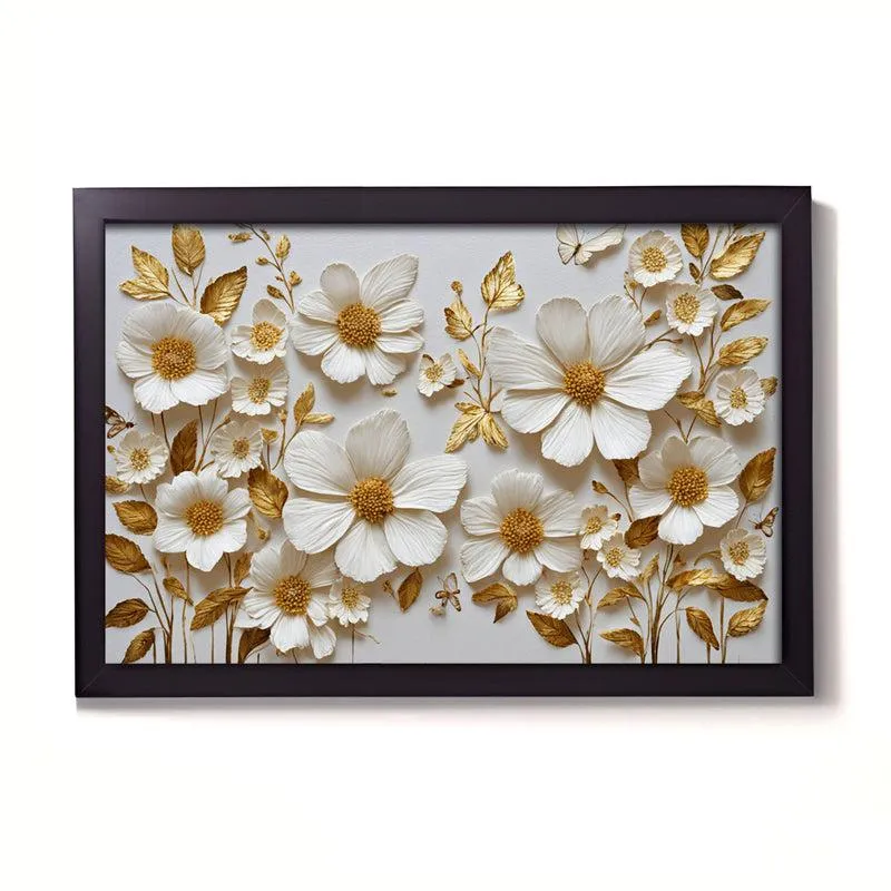Daisy Realm Floral Wall Painting media 3