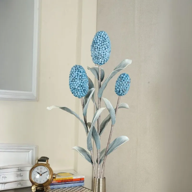Decorative Artificial Corn Stalk Flower - Blue media 1