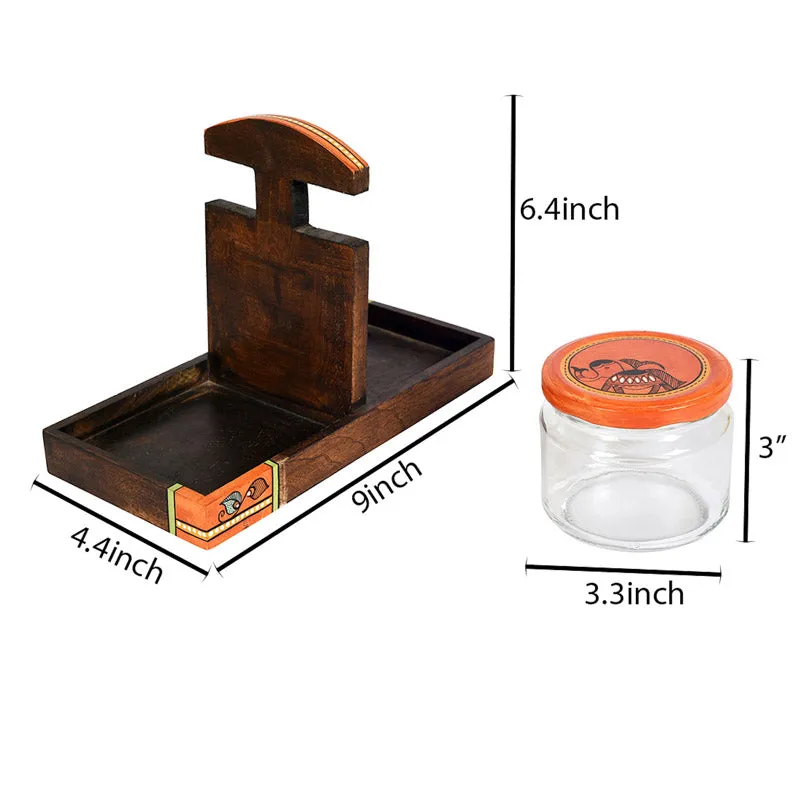 Ishwari Dry Fruit Jar With Tray (150 mL Each) - Three Piece Set media 8