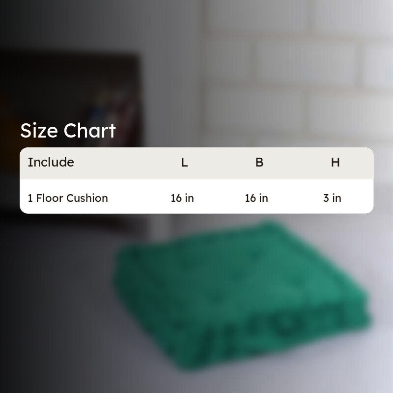 Roe Velvet Floor Cushion - Green media 5