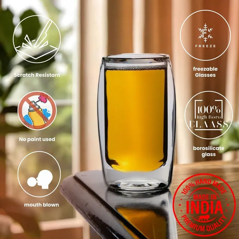 Frosted Clear Drinking Glass(160 mL) - Set Of Four media 5
