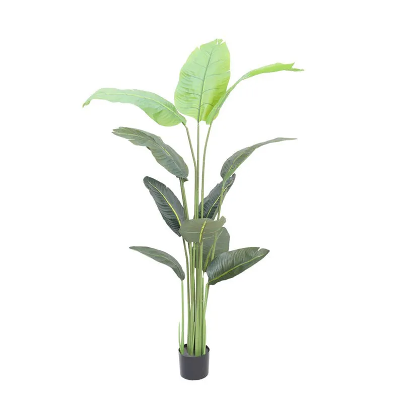 LushLeaf Artificial Plant With Black Plastic Pot - 5.6 ft media 5