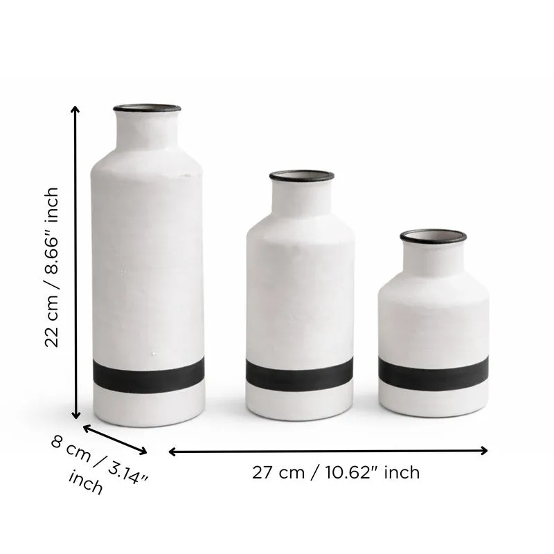 Earthtone Ceramic Vase - Set of Three media 7