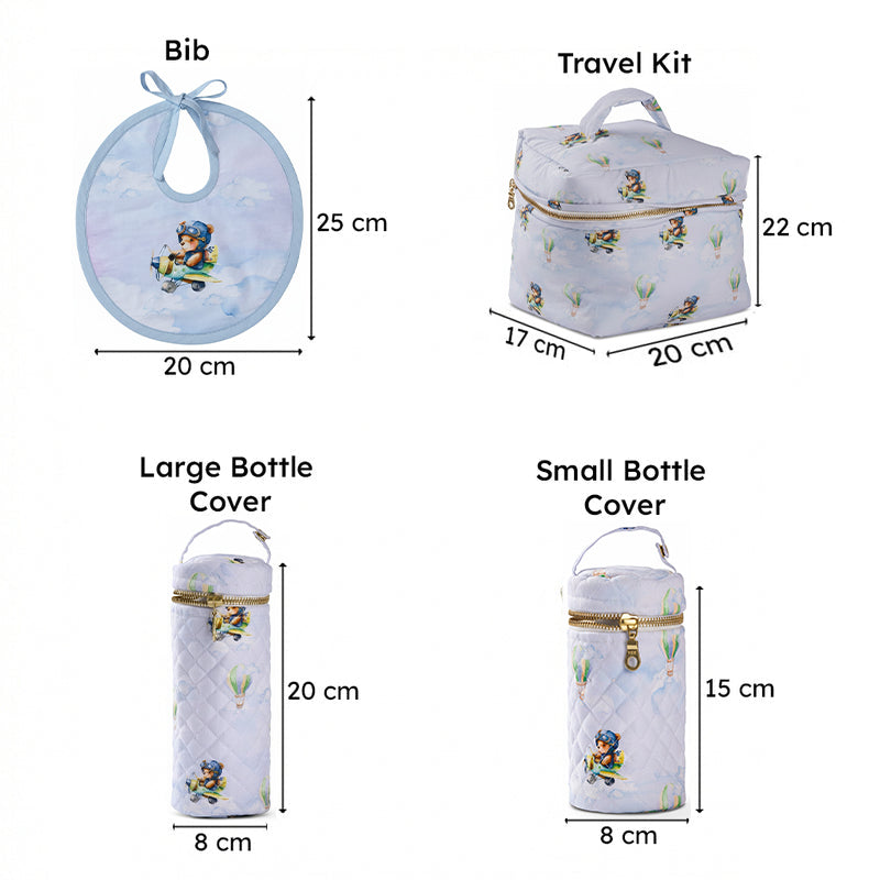 Aviator Bear Kids Travel Kit - Four Piece Set media 10