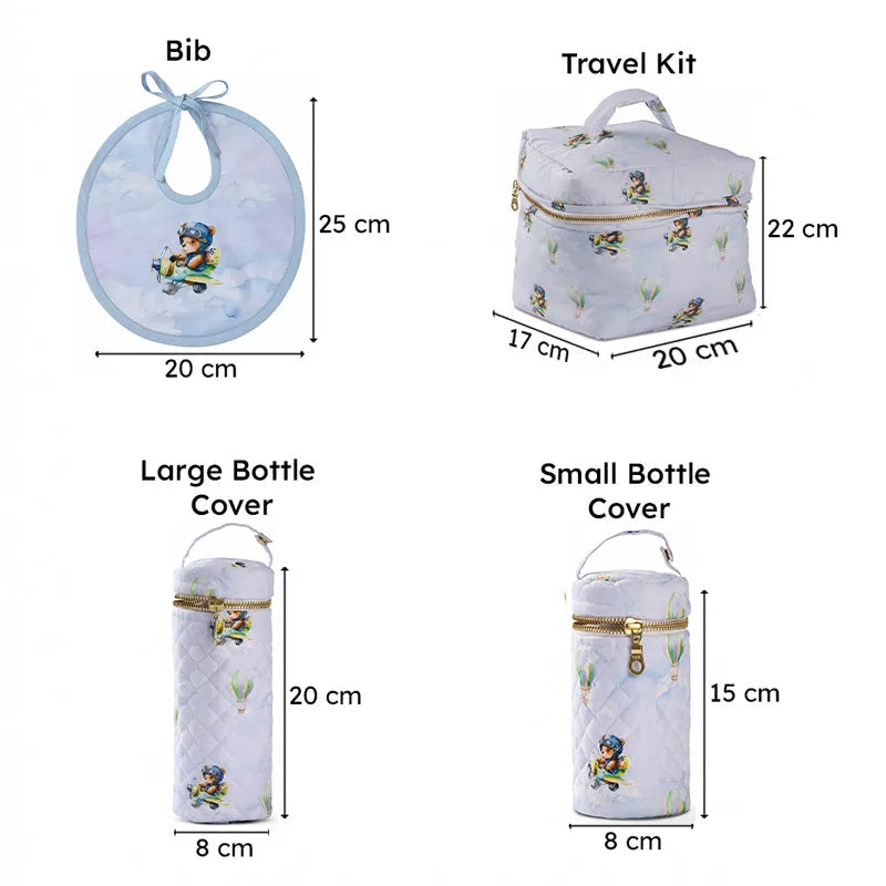 Aviator Bear Kids Travel Kit - Four Piece Set media 10