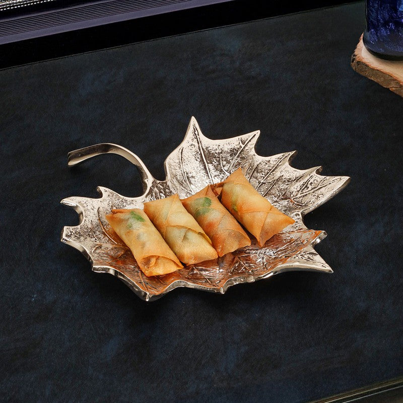 Vine Leaf Aluminum Platter