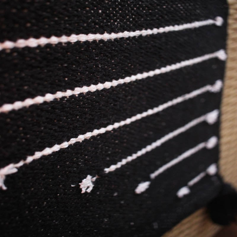Samona Handwoven Cotton Table Runner - Black media 4