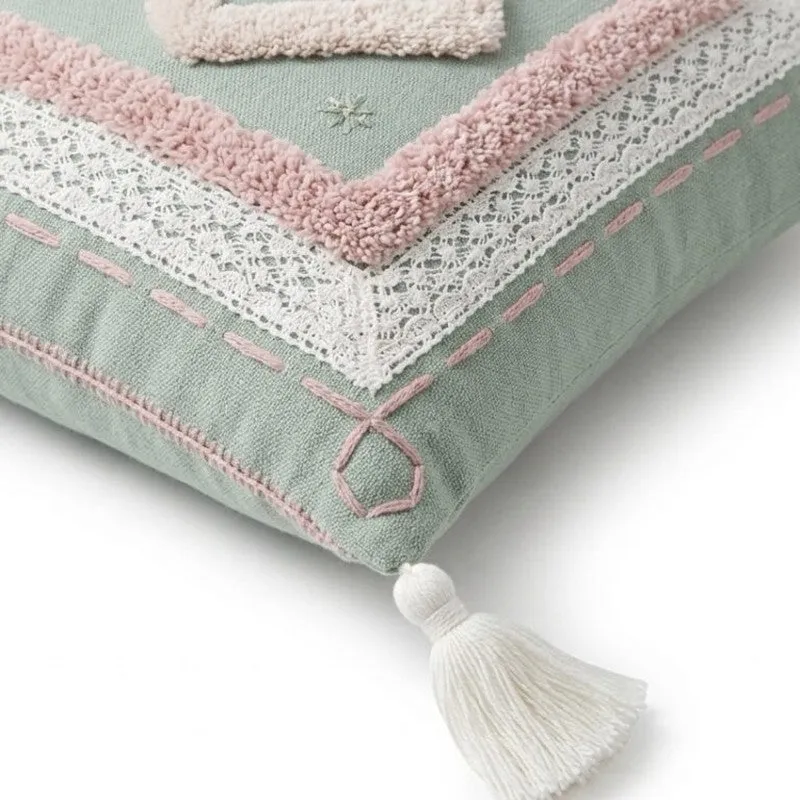 Calm Square Tufted Cushion Covers - Set Of Two media 8