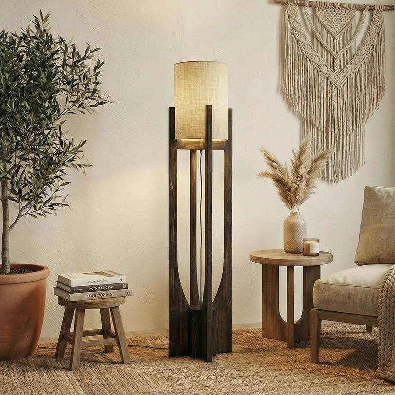 Juanita Wooden Floor Lamp media 1