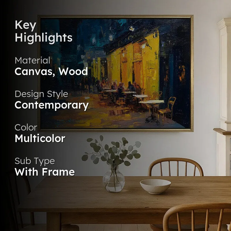 Cozy Corner Canvas Wall Painting With Frame media 2