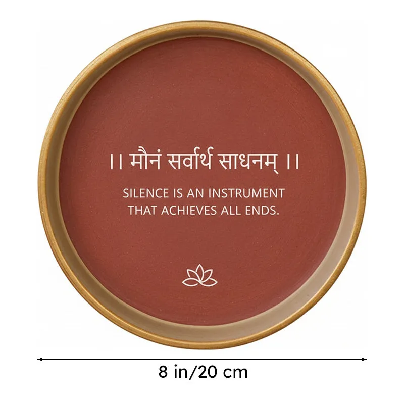 Silence Terracotta Wall Plate media 5
