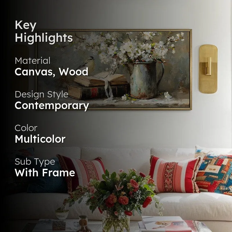 Rustic Harmony Canvas Wall Painting With Frame media 2