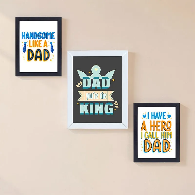 Dad King Wall Art - Set Of Three media 1