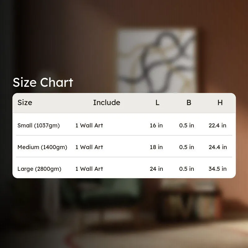 Measured Curve Canvas Wall Painting With Brown Frame media 9