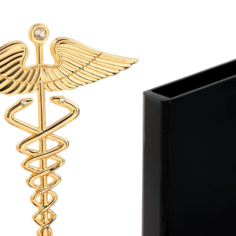 Medico Noir 24K Gold Plated Mild Steel Pen Stand media 5