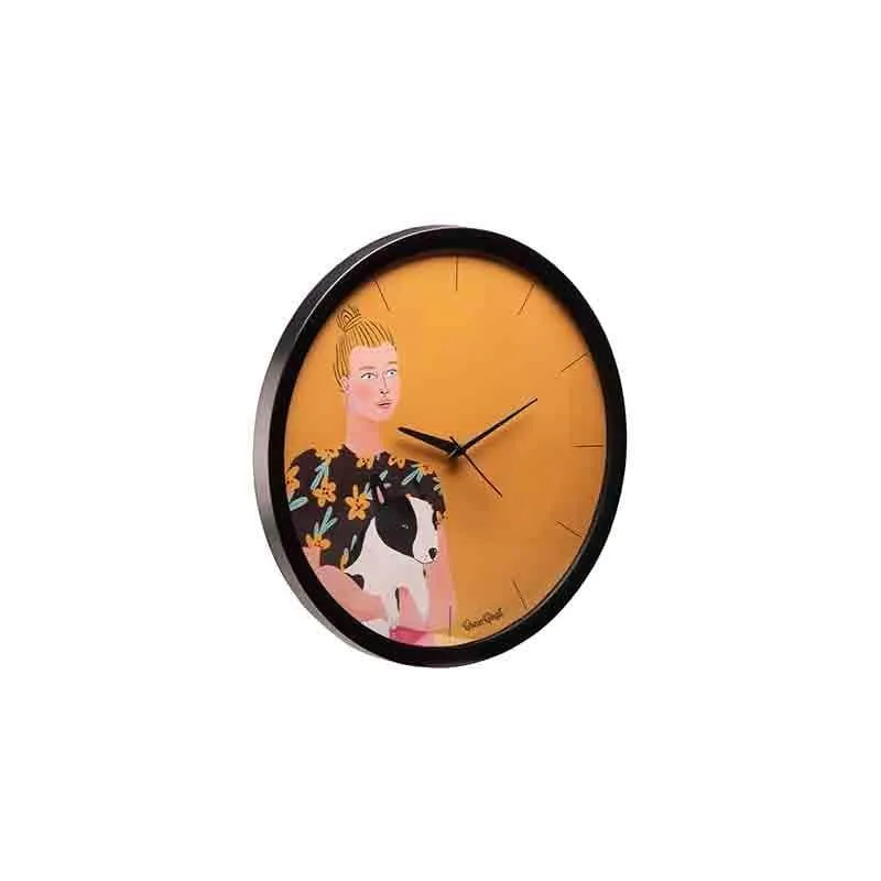 Puppy Love Wall Clock media 4
