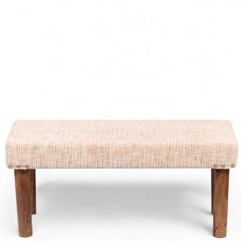 Elvro Sheesham Wooden Bench - Beige media 4