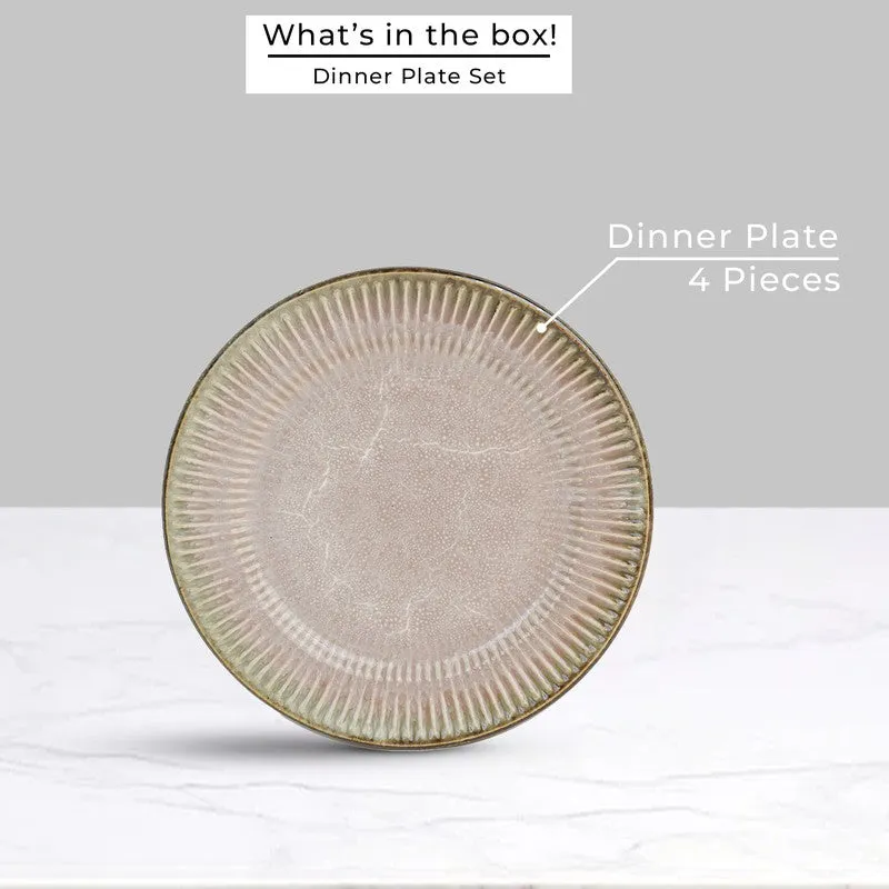 Mintora Pink Ceramic Dinner Plate - Set Of Four media 5