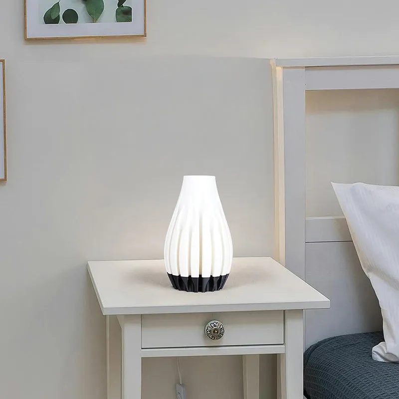 Bio Ray 3D Printed Table Lamp - White,Black media 4