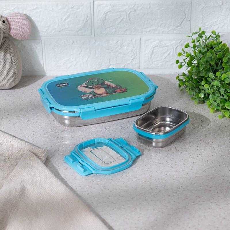 Croc Whimsy Blue Lunch Box (775/150 mL) - Two Piece Set media 3