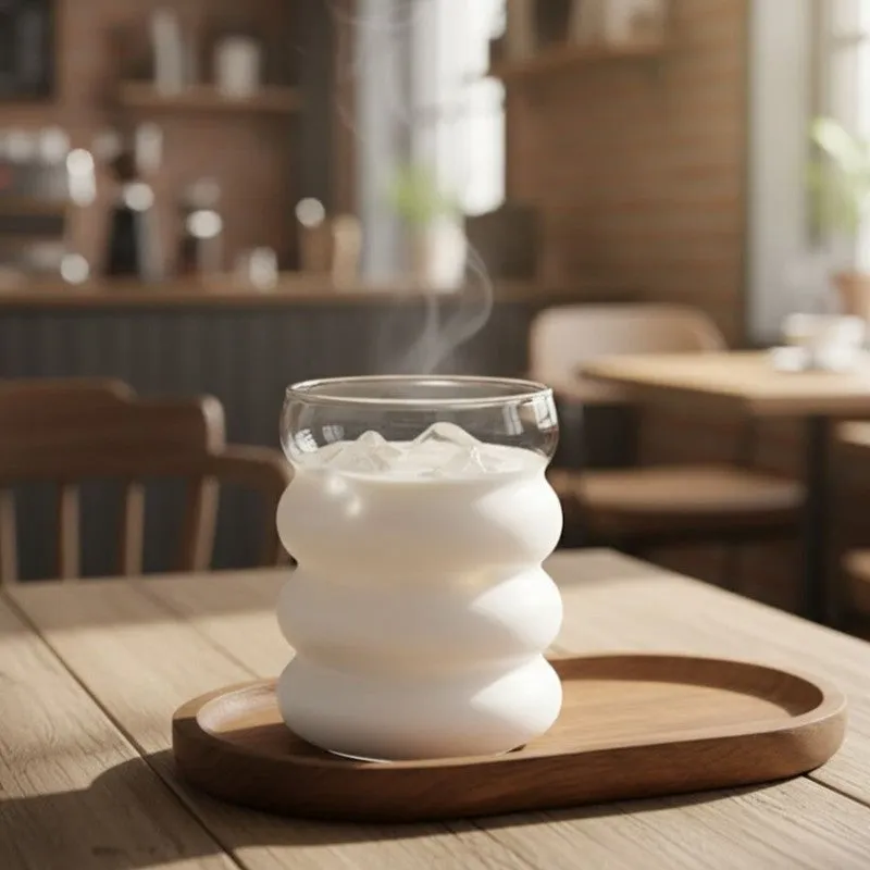 Transparent Glass Tumbler for Hot & Cold Beverages media 4