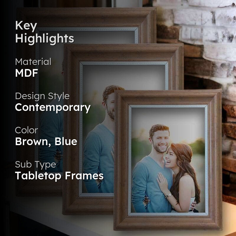 Birch Beauty Table Photo Frame - Set Of Three media 2