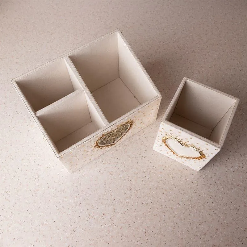 Hearty Home Stationery Holder (Love Collection) - Set Of Two media 3
