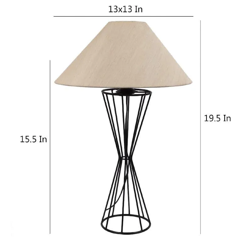 Marama Briar Fabric Table Lamp - White,Black media 5