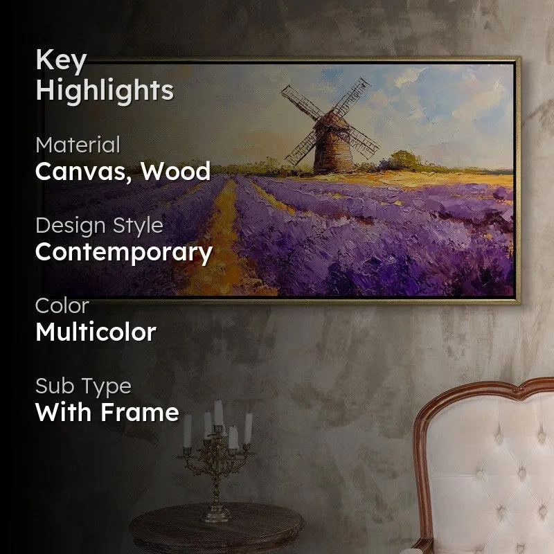 Pastoral Harmony Canvas Wall Painting With Frame media 2