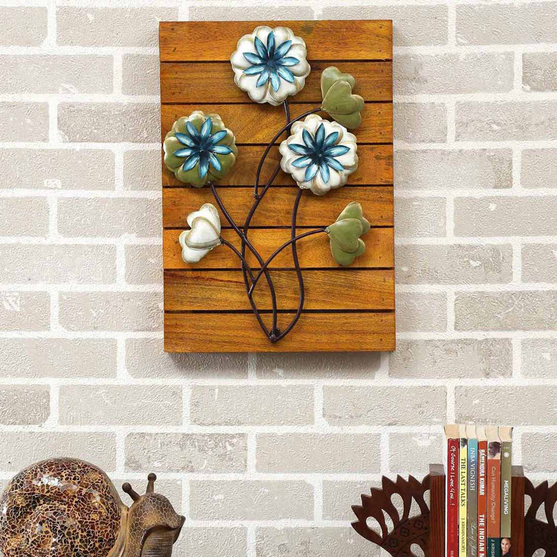 Floral Bunch Iron Wall Accent