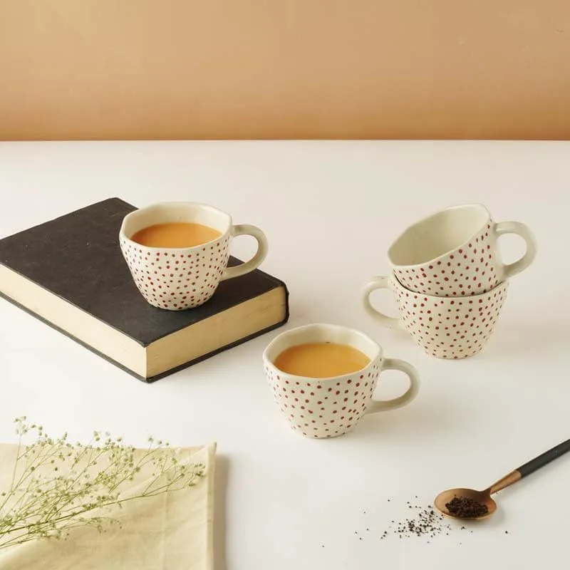 Little Ceramic Tea Cup (210 mL Each) -  Set of Four media 4