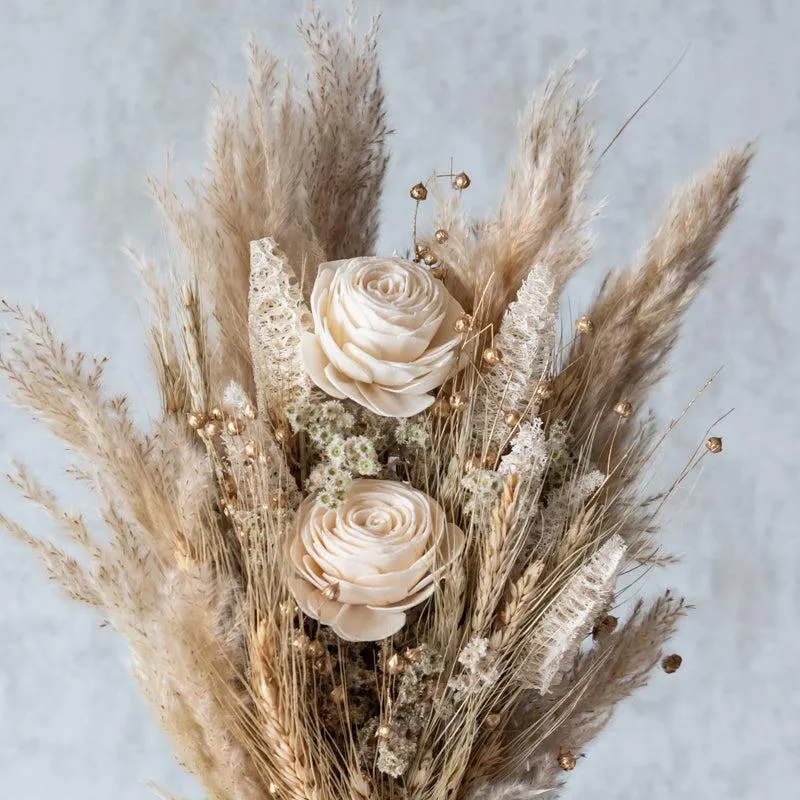 Ivory Dream Dried Flower Bunch media 5