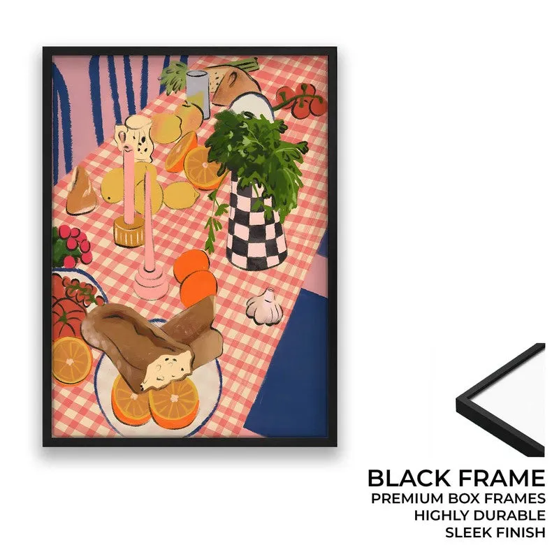 Dining Jewel Archival Canvas Wall Art - Black media 8