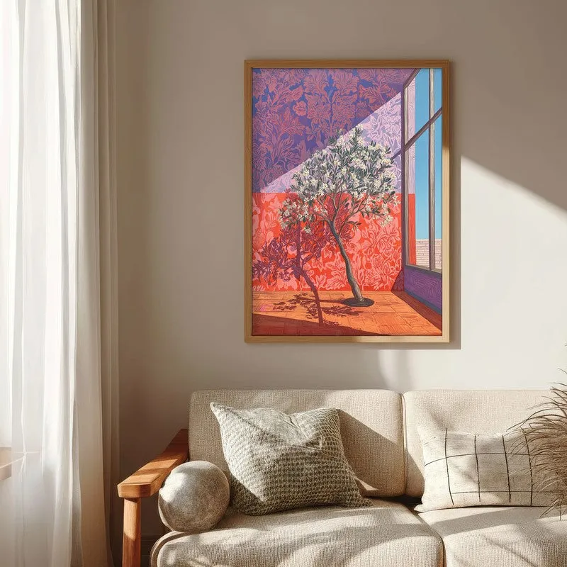 Arbor Radiance Canvas Wall Painting - Brown Frame media 6