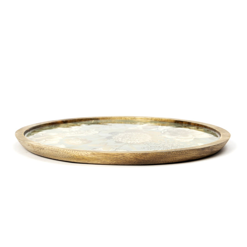 Golden Garden Round MDF Platter media 4