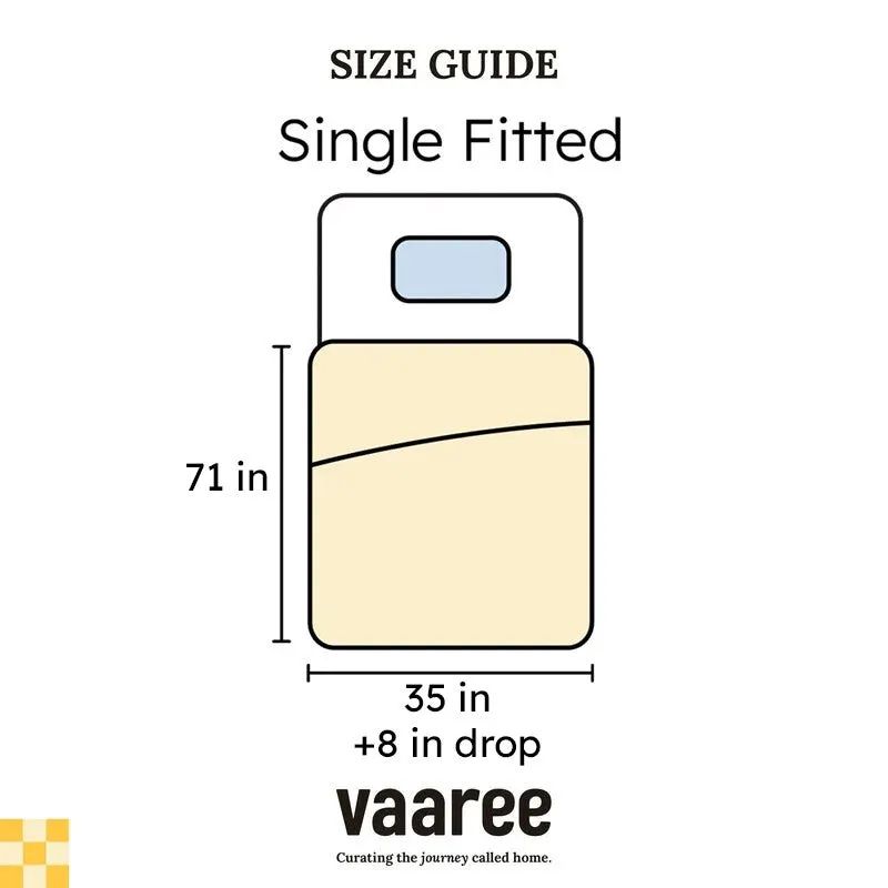 Nestora Single Fitted Cotton Flannel Bedsheet - 150 GSM media 11