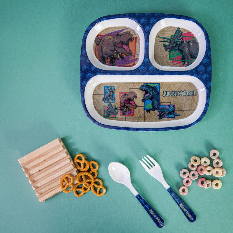 Servewell Jurrasic Adventure Kids Dining Set - Five Piece Set