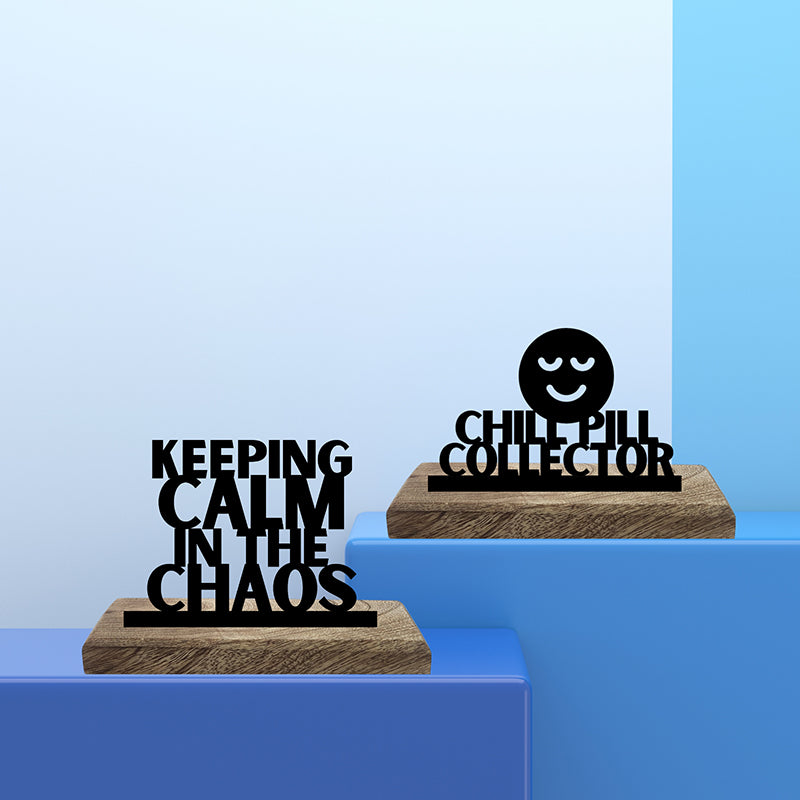 Chill Pill Showpiece - Set Of Two
