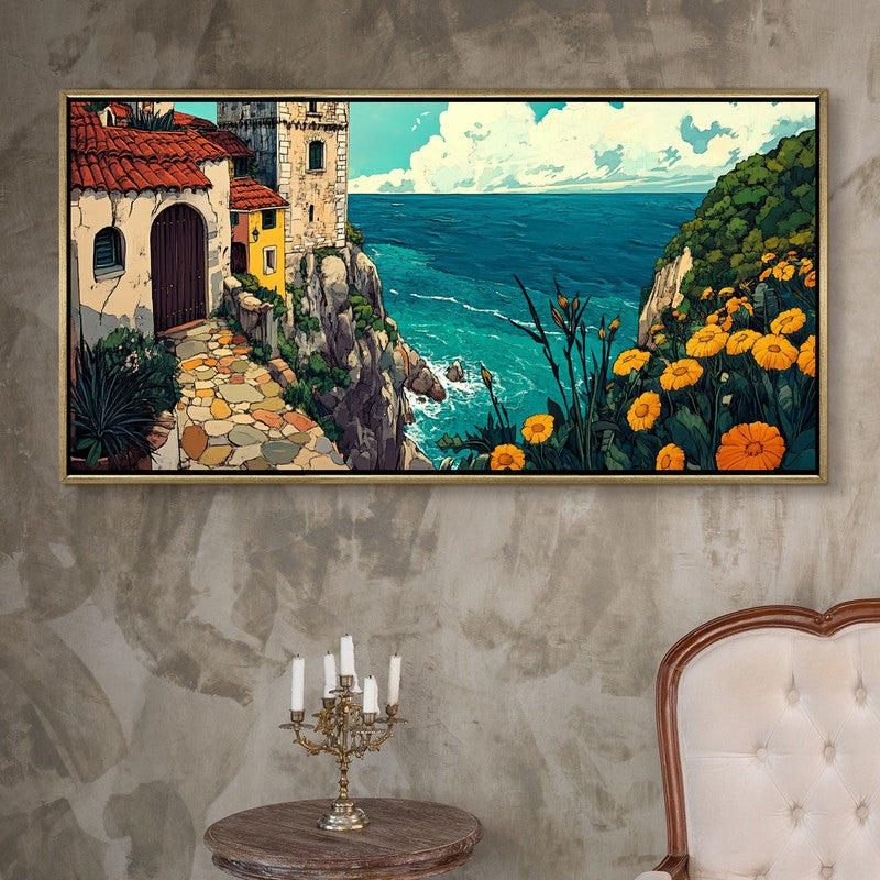 Belvedere Canvas Wall Painting With Frame