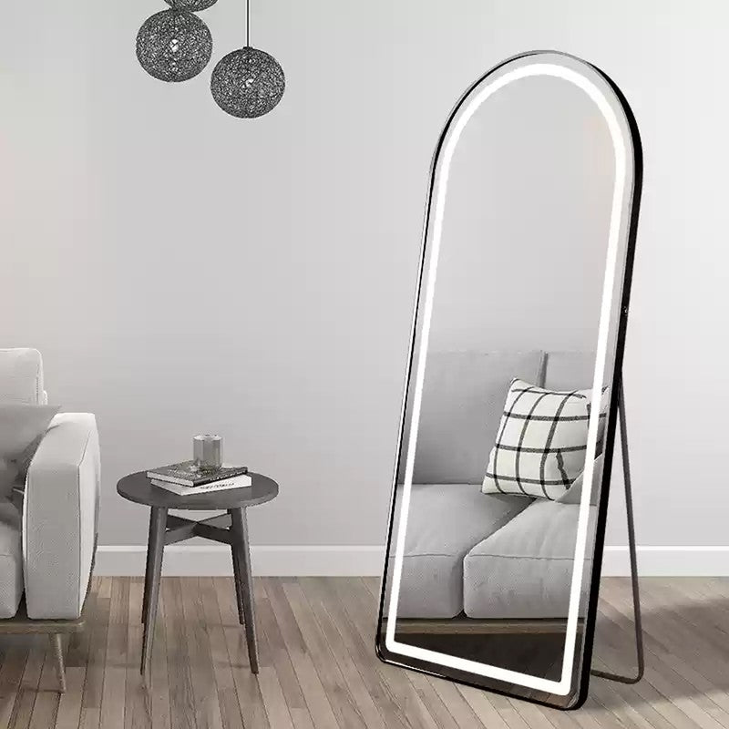 Lumina Arch Floor Mirror - Black media 4