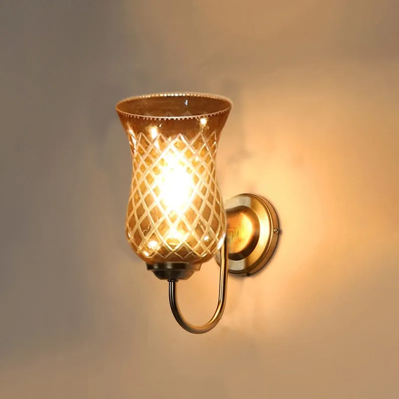 Crystal Lattice Glass Wall Lamp media 7