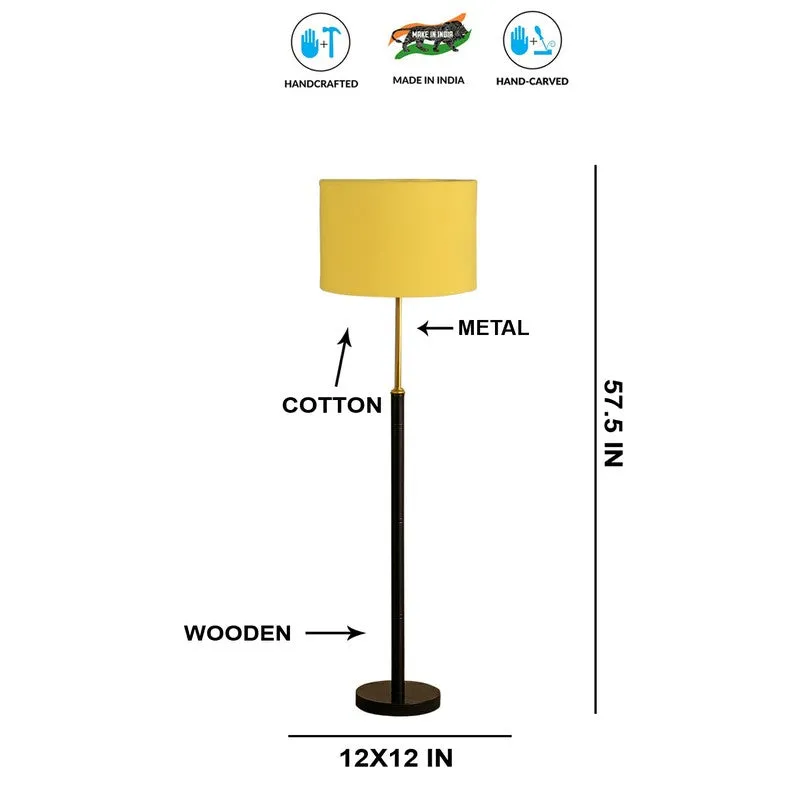 Nordic Glow Wooden Floor Lamp - Yellow media 8